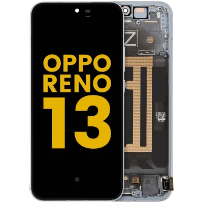 Дисплейний модуль (OLED) з рамкою для OPPO Reno 13 (Refurbished) (синій)