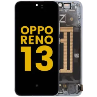 Дисплейний модуль (OLED) з рамкою для OPPO Reno 13 (Refurbished) (синій)