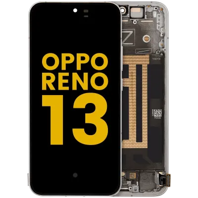 Дисплейний модуль (OLED) з рамкою для OPPO Reno 13 (Refurbished) (Plume White)