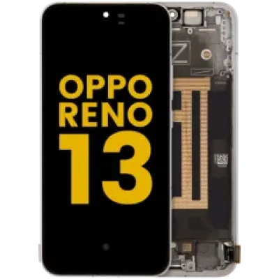 Дисплейний модуль (OLED) з рамкою для OPPO Reno 13 (Refurbished) (Plume White)