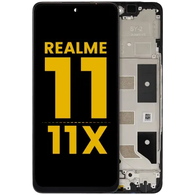 Дисплейний модуль (LCD) з рамкою для Realme 11 5G / 11 X (Refurbished) (Всі кольори)