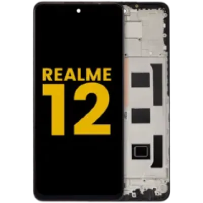 Дисплейний модуль (LCD) з рамкою для Realme 12 5G (Refurbished) (Всі кольори)