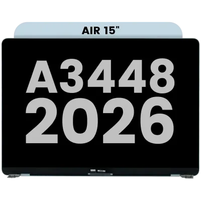 Complete LCD Display Assembly For MacBook Air 15" A3448 (2026) (Used OEM Pull: Grade A) (Sky Blue)