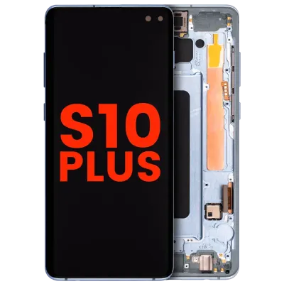 OLED Assembly With Frame For Samsung Galaxy S10 Plus (Aftermarket Plus) (Prism Blue)