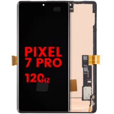 Дисплейний модуль OLED з рамкою (без датчика відбитків) для Google Pixel 7 Pro (Aftermarket Plus / 120HZ) (усі кольори)