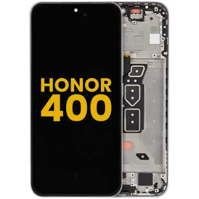 OLED Assembly With Frame For Honor 400 (Refurbished) (Meteor Silver)