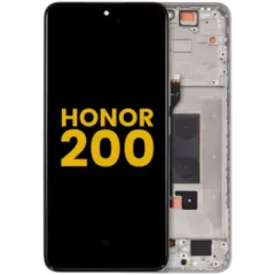 Дисплейний модуль (OLED) з рамкою для Honor 200 (Refurbished) (Moonlight White)