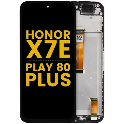 Дисплейний модуль (LCD) з рамкою для Honor X7E / Play 80 Plus (Refurbished) (Всі кольори)