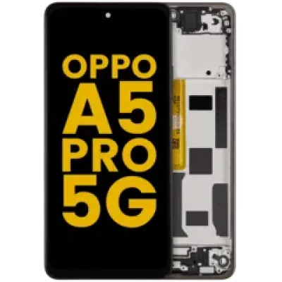 Дисплейний модуль (LCD) з рамкою для OPPO A5 Pro 5G (Refurbished) (Mocha Brown)