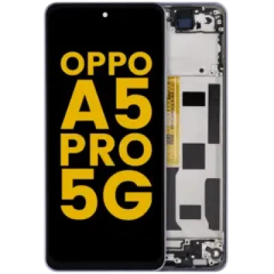 Дисплейний модуль (LCD) з рамкою для OPPO A5 Pro 5G (Refurbished) (Feather Blue)