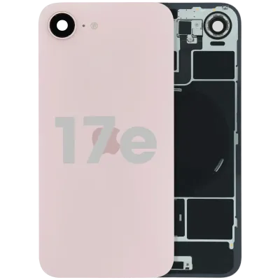 Back Glass W/ MagSafe Magnet & NFC For iPhone 17E (Used OEM Pull: Grade A) (Soft Pink)