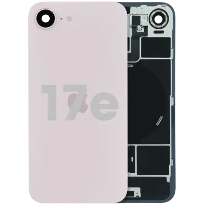 Back Glass W/ MagSafe Magnet & NFC For iPhone 17E (Used OEM Pull: Grade B) (Soft Pink)