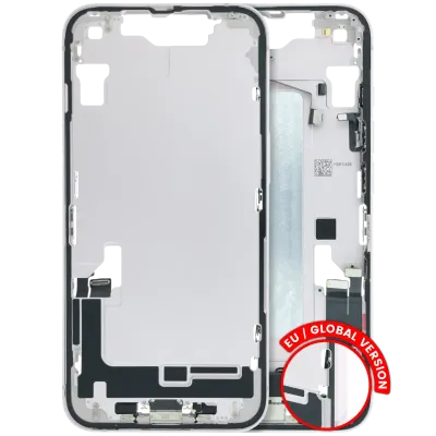 Mid-Frame Housing W/ Charging Port Flex & Small Parts For iPhone 17E (EU / Global Version) (Used OEM Pull: Grade A) (Soft Pink)