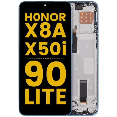Дисплейний модуль (LCD) з рамкою для Honor X8A / X50i / 90 Lite (Refurbished) (Cyan Lake)