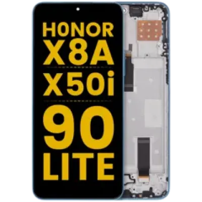 Дисплейний модуль (LCD) з рамкою для Honor X8A / X50i / 90 Lite (Refurbished) (Cyan Lake)
