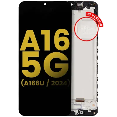 Дисплейний модуль (OLED) з рамкою для Samsung Galaxy A16 5G (A166U / 2024) (US Version) (Refurbished) (All Colors)