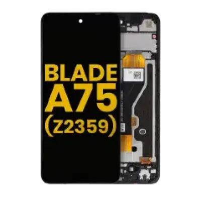 Дисплейний модуль (LCD) з рамкою для ZTE Blade A75 4G (Z2359) (Refurbished) (Усі кольори)