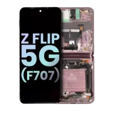 Дисплейний модуль (OLED) внутрішній з рамкою для Samsung Galaxy Z Flip 5G (F707) (Service Pack) (Mystic Bronze)