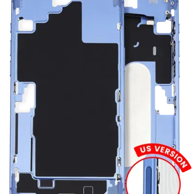 Mid-Frame Housing W/ Small Parts For iPhone 16 Plus (US Version) (Used OEM Pull: Grade A) (Ultramarine)