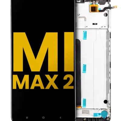 LCD Assembly With Frame For Xiaomi Mi Max 2 (Refurbished) (Matte Black)