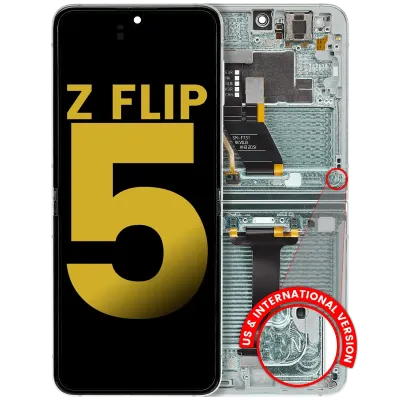 Дисплейний модуль (OLED) внутрішній з рамкою для Samsung Galaxy Z Flip 5 5G (US & International) (Refurbished) (м'ятний)