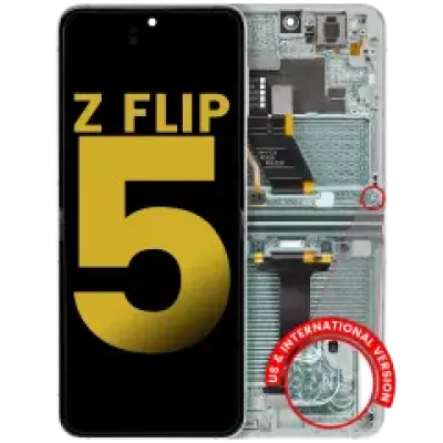Дисплейний модуль (OLED) внутрішній з рамкою для Samsung Galaxy Z Flip 5 5G (US & International) (Refurbished) (м'ятний)