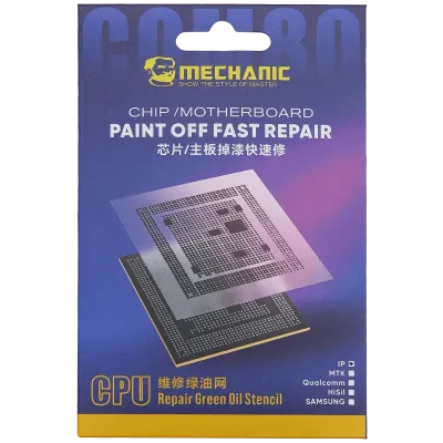 Mechanic COM80 CPU Repair Green Oil Stencil (A8-A18 Pro) For iPhone 6-16 Series