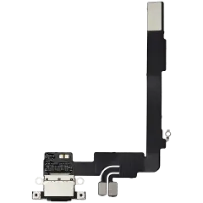 Шлейф зарядки для iPhone 16 Pro Max (Aftermarket Plus) (Black Titanium)