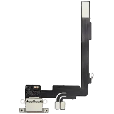 Шлейф зарядки для iPhone 16 Pro Max (Aftermarket Plus) (Natural Titanium)