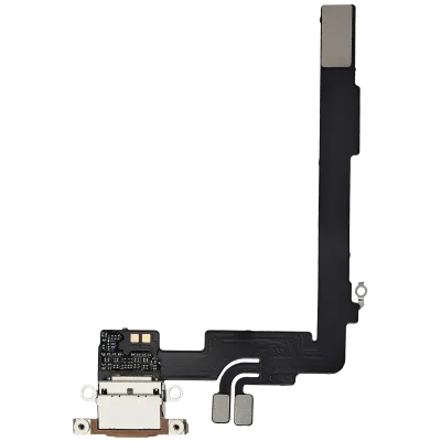 Шлейф зарядки для iPhone 16 Pro Max (Aftermarket Plus) (Desert Titanium)