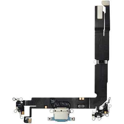 Charging Port Flex Cable For iPhone 16 Plus (Premium) (Teal)