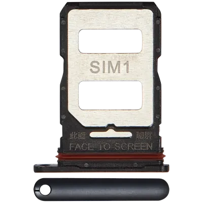 Лоток SIM для Xiaomi 12T / 12T Pro (чорний)