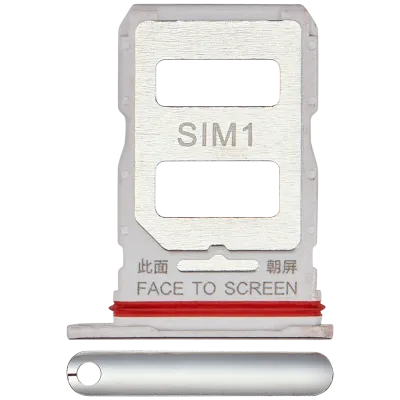 Sim Card Tray For Xiaomi 12T / 12T Pro (Silver)