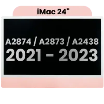 Дисплейний модуль LCD для iMac 24" A2874 / A2873 (2023) / A2438 / A2439 (2021) (LG204A-215 LM235UH1 SDD1) (Used OEM Pull: Grade A) （Small Camera hole） (рожевий)