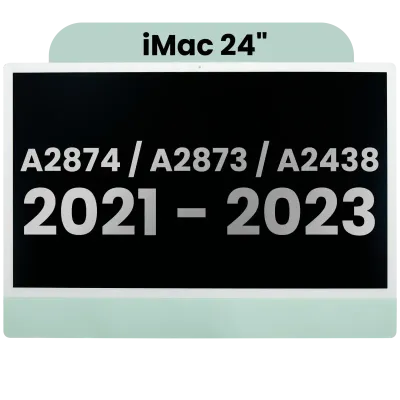 Дисплейний модуль LCD для iMac 24" A2874 / A2873 (2023) / A2438 / A2439 (2021) (LG204A-215 LM235UH1 SDD1) (Used OEM Pull: Grade A) （Small Camera hole） (зелений)