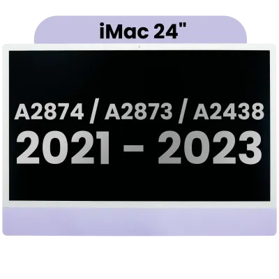 Дисплейний модуль LCD для iMac 24" A2874 / A2873 (2023) / A2438 / A2439 (2021) (LG204A-215 LM235UH1 SDD1) (Used OEM Pull: Grade A) （Small Camera hole） (фіолетовий)