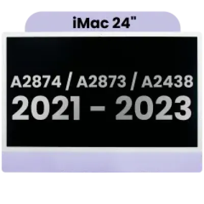 Дисплейний модуль LCD для iMac 24" A2874 / A2873 (2023) / A2438 / A2439 (2021) (LG204A-215 LM235UH1 SDD1) (Used OEM Pull: Grade A) （Small Camera hole） (фіолетовий)