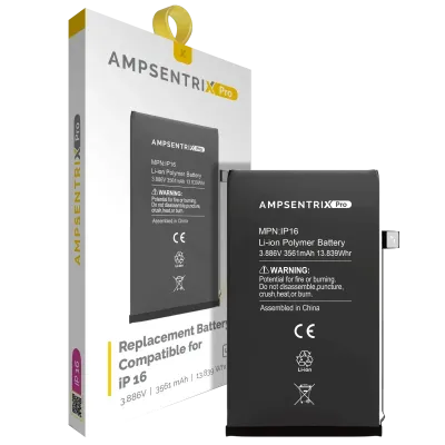 Replacement Battery For iPhone 16 (Pro grade)