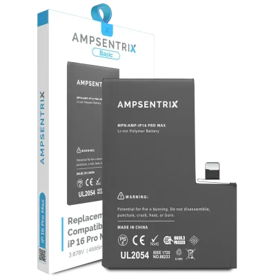 Replacement Battery For iPhone 16 Pro Max (Basic grade)