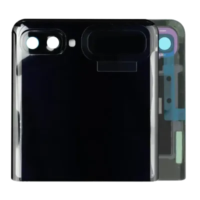 Зовнішній дисплейний модуль (OLED) з рамкою для Samsung Galaxy Z Flip 4G (F700) / Z Flip 5G (F707) (Service Pack) (Mirror Black)