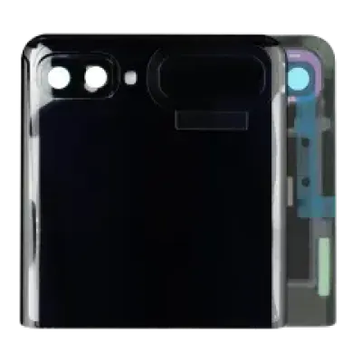 Зовнішній дисплейний модуль (OLED) з рамкою для Samsung Galaxy Z Flip 4G (F700) / Z Flip 5G (F707) (Service Pack) (Mirror Black)