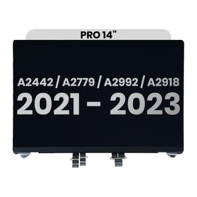 Дисплейний модуль LCD для MacBook Pro 14" (A2442 / Late 2021) / (A2779 / Late 2023 ) / (A2992 / Late 2023) / (A2918 / Late 2023) (з передвстановленим кабелем датчика кута кришки) (Used OEM Pull: Grade B) (сріблястий)
