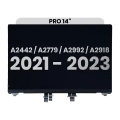 Дисплейний модуль LCD для MacBook Pro 14" (A2442 / Late 2021) / (A2779 / Late 2023 ) / (A2992 / Late 2023) / (A2918 / Late 2023) (з передвстановленим кабелем датчика кута кришки) (Used OEM Pull: Grade B) (сріблястий)
