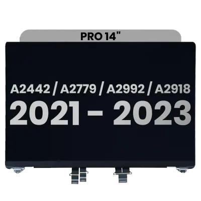 Дисплейний модуль LCD для MacBook Pro 14" (A2442 / Late 2021) / (A2779 / Late 2023 ) / (A2918 / Late 2023) (з передвстановленим кабелем датчика кута кришки) (Used OEM Pull: Grade B) (Space Gray)
