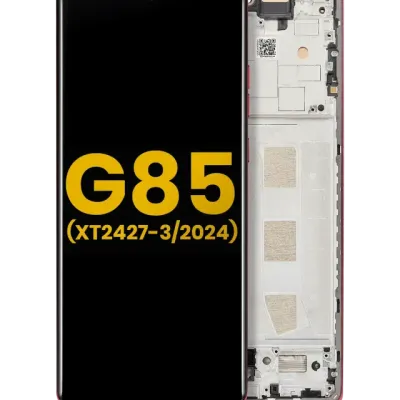 OLED Assembly With Frame For Motorola Moto G85 (XT2427-3 / 2024) (Refurbished) (Magenta)