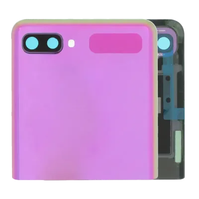 Дисплейний модуль зовнішній (OLED) з рамкою для Samsung Galaxy Z Flip 4G (F700) / Z Flip 5G (F707) (Service Pack) (Mirror Purple)