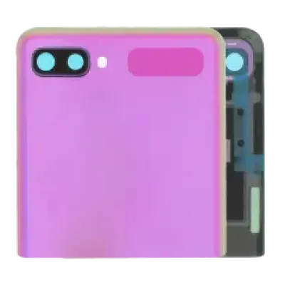 Дисплейний модуль зовнішній (OLED) з рамкою для Samsung Galaxy Z Flip 4G (F700) / Z Flip 5G (F707) (Service Pack) (Mirror Purple)