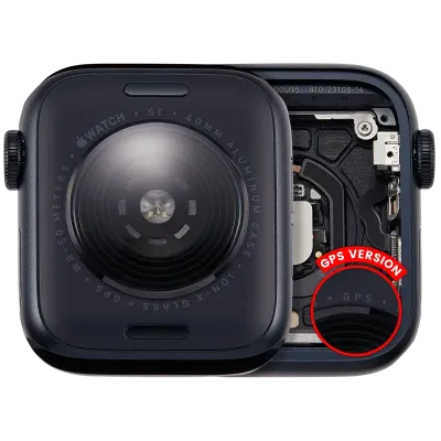 Housing Assembly For Watch Series SE 3rd (40MM) (Used OEM Pull: Grade A) (GPS Version) (Aluminum / Midnight)