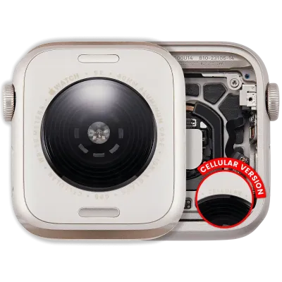 Housing Assembly For Watch Series SE 3rd (40MM) (Used OEM Pull: Grade A) (Cellular Version) (Aluminum / Starlight)
