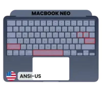 Топкейс з клавіатурою (ANSI US) для MacBook Neo (Genuine OEM) (Indigo)